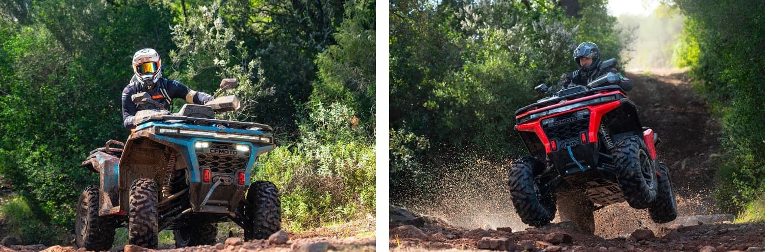 тест-драйв на лісових стежках для квадроциклів CFMOTO C4, C5 і C6 PRO на медіа-презентації у Ніцці, березень 2026