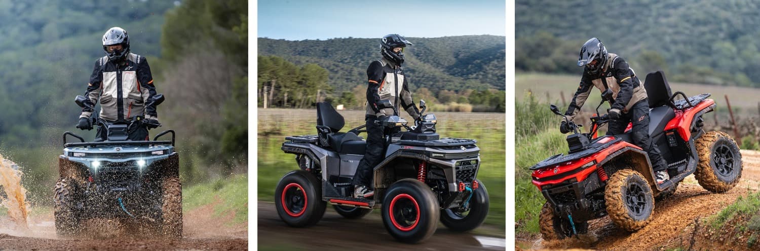 3 оновлені квадроцикли CFMOTO C4, C5 і C6 PRO