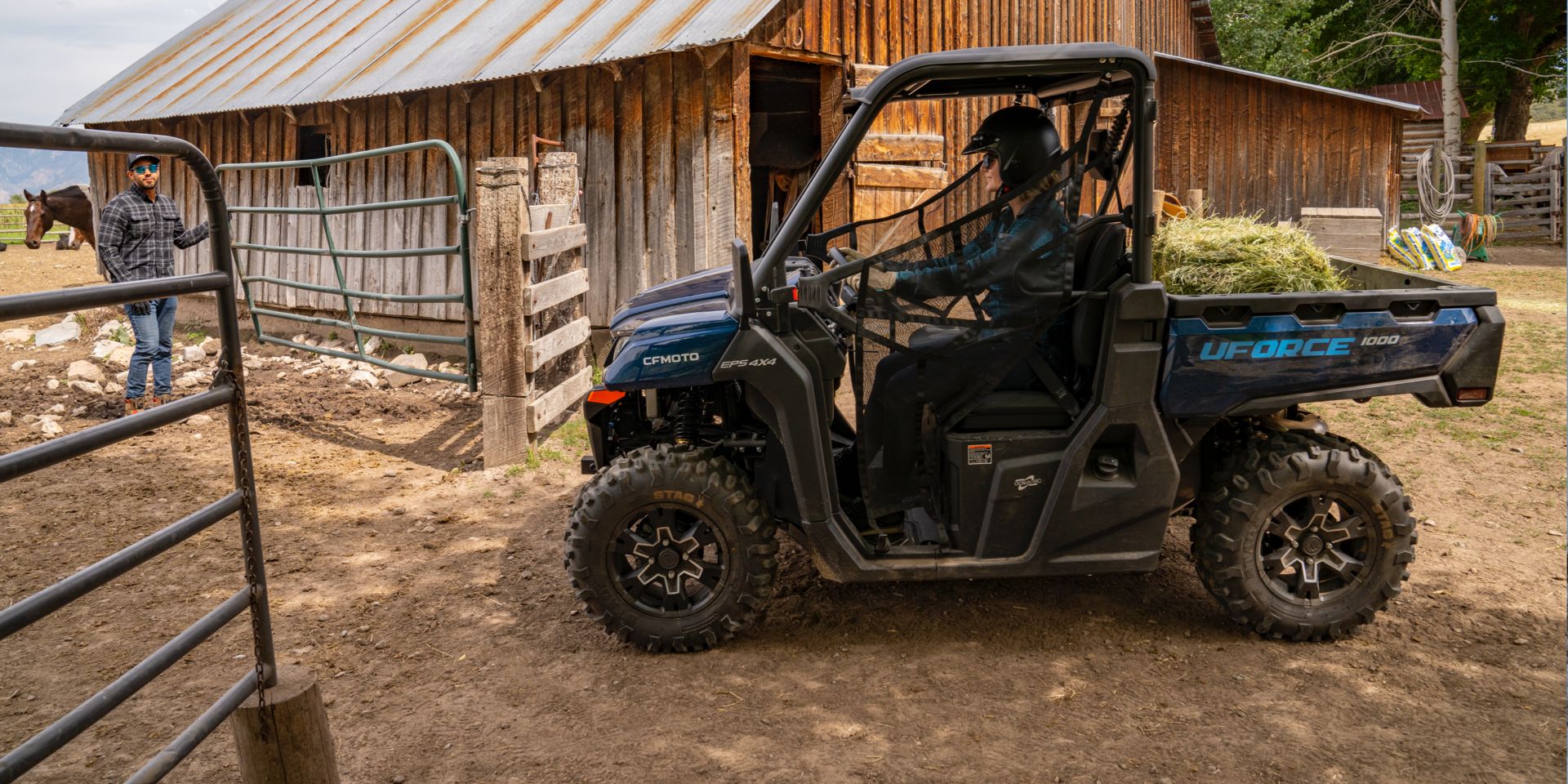 мотовсюдиход CFMOTO UFORCE 1000 на фермі