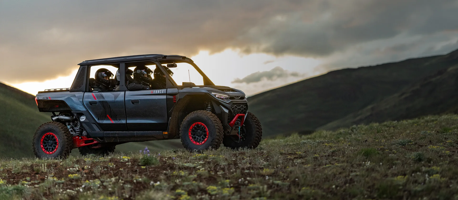 Задній дах мотовсюдиходу CFMOTO XFORCE X10-4 помаранчевий